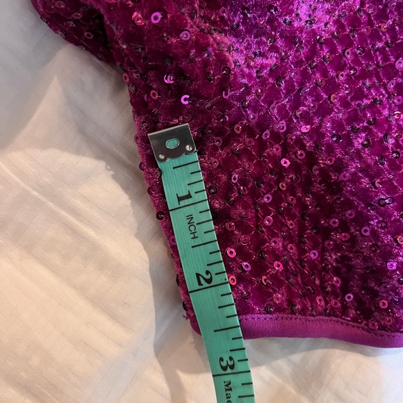 F21 Sequin Fuchsia Shorts Large
Sequin Velour Barbie Fuscia shorts - Picture 8 of 9